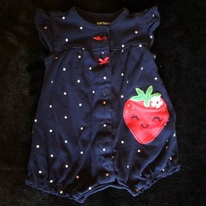 Newborn Strawberry Onesie